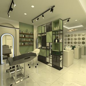 طراحی دکوراسیون داخلی سالن زیبایی بانوان
